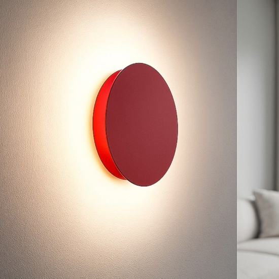 Linea light yoyo applique design led 3000k rossa