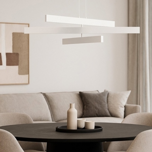 Maytoni origami lampadario da cucina led 46w 4000k bianco orientabile