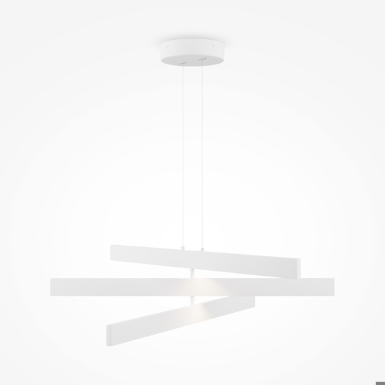 Maytoni origami lampadario da cucina led 46w 4000k bianco orientabile