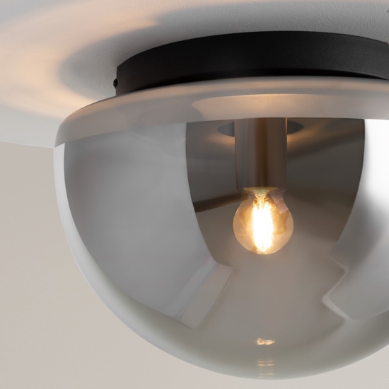 Maytoni glassy plafoniera moderna in vetro fume'
