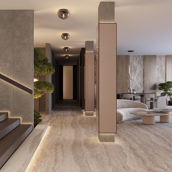 Maytoni glassy plafoniera moderna in vetro fume'
