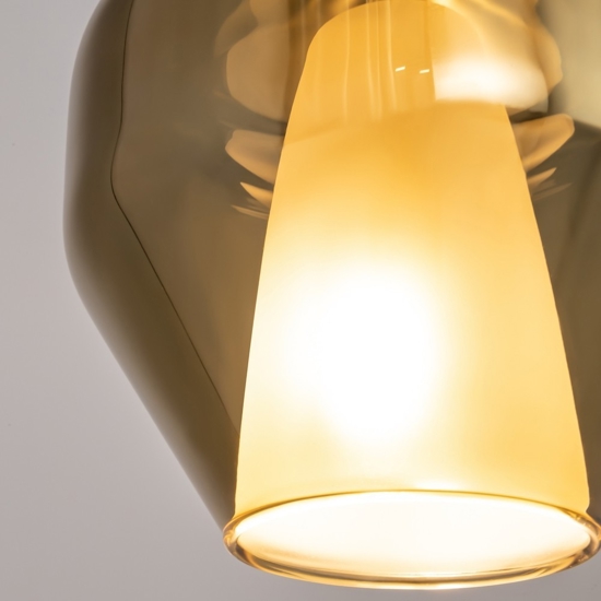 Maytoni duality lampada a sospensione per isola cucina moderna in vetro