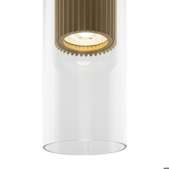 Maytoni dynamics lampada a sospensione cilindrica colore oro