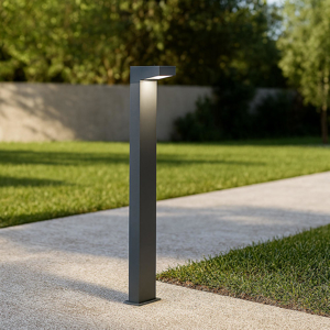 Lampione da esterno grafite squadrato led 13w 3000k ip65