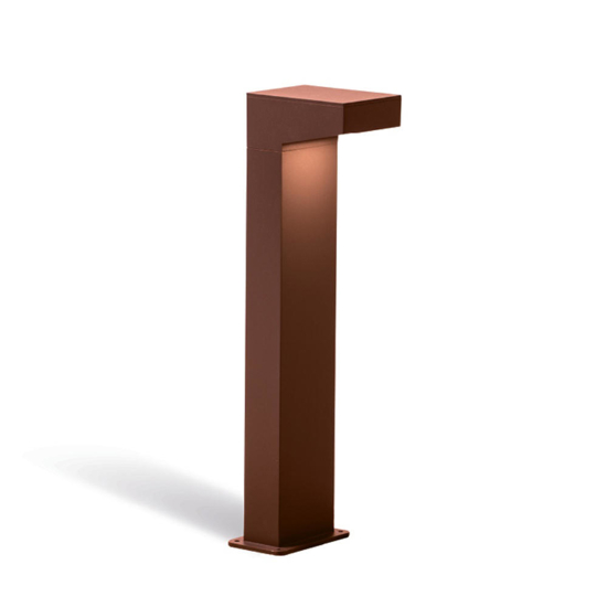 Lampione da giardino marrone corten led 13w 4000k ip65