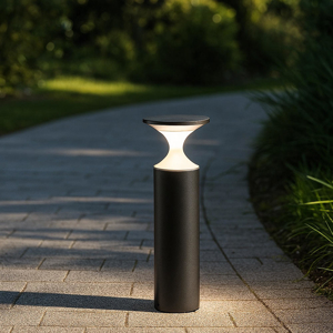 Lampione grafite per giardino moderno 50cm led 13w 4000k ip65