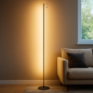 Lampada da terra nera moderna led 25w 3000k fp