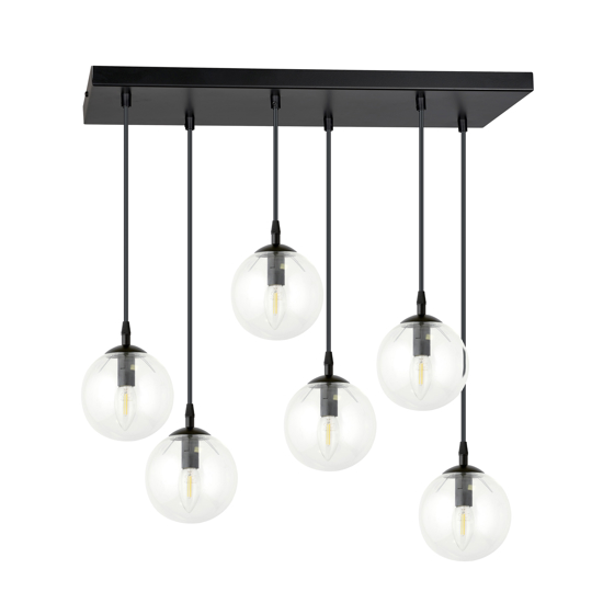 Lampadario bocce di vetro pr soggiorno moderno fp