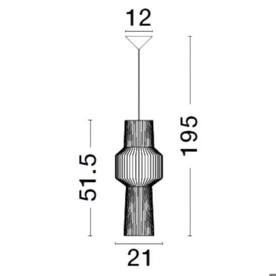 Lampadario fili di tessuto nero design moderno