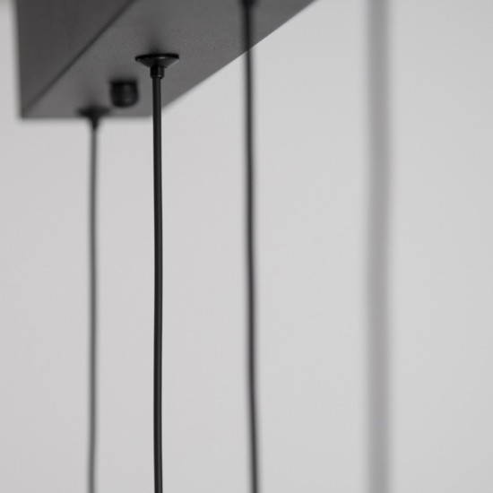 Lampadario nero moderna led 21w 3000k per sala soggiorno