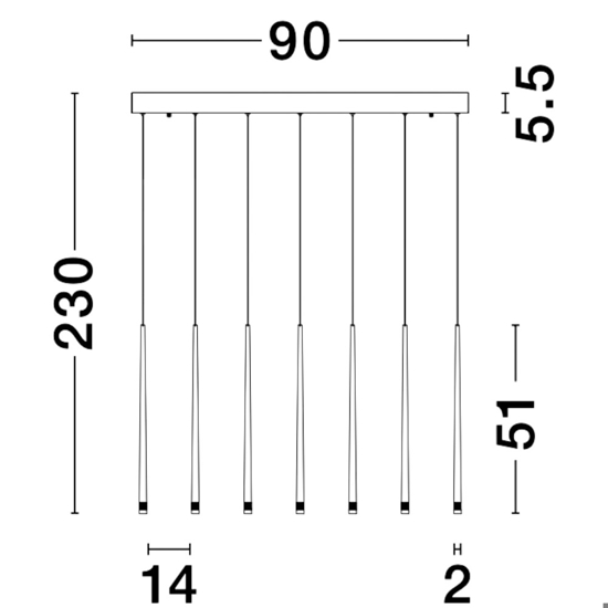 Lampadario nero moderna led 21w 3000k per sala soggiorno