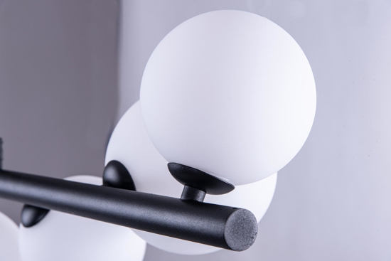 Lampadario design moderno spirale nero per soggiorno