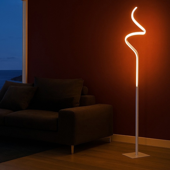 Piantana lampada da terra moderna artemix dimmerabile led 11w 4000k bianca