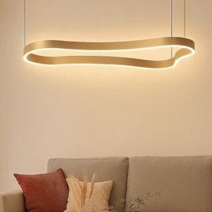 Lampadario waves-1 sp ideal lux oro led 3000k
