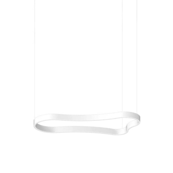 Waves-1 sp ideal lux lampadario moderno bianco led 94cm