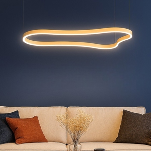 Waves-3 sp ideal lux lampadario moderno oro led 155cm