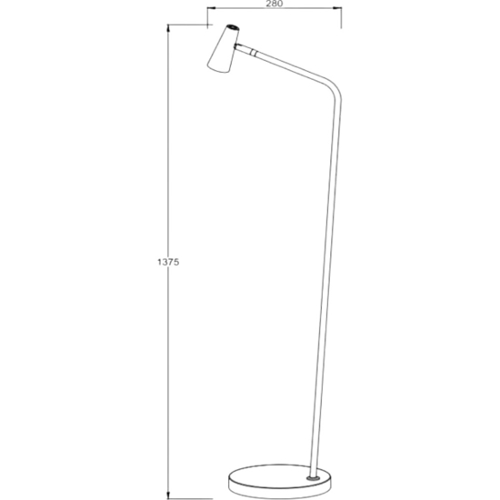 Lampada da terra portatile nera led dimmerabile ricaricabile