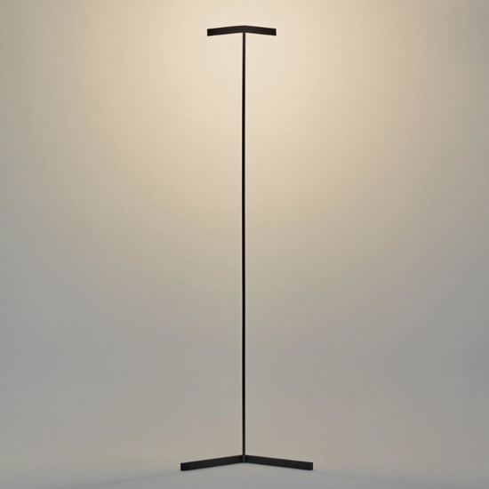 Lampada da terra nera moderna led 20w 3000k dimmerabile fp