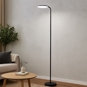Piantana led nera moderna moderna luce orientabile
