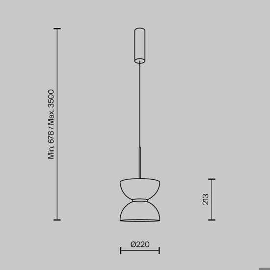 Maytoni kyoto lampada a sospensione per cucina moderna led 3000k