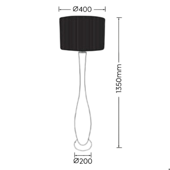 Lampada da terra per salotto h135 cm in legno con diffusore di juta