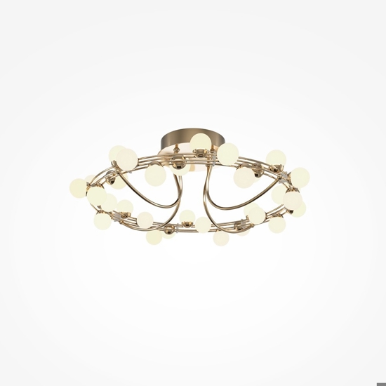 Maytoni tessara plafoniera moderna circolare per salotto led 3000k