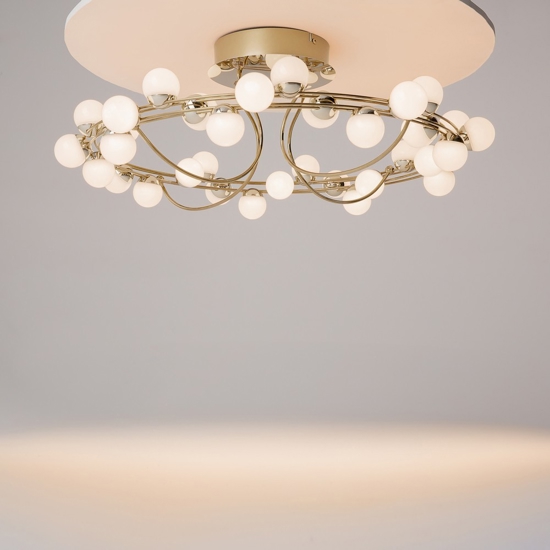 Maytoni tessara plafoniera moderna circolare per salotto led 3000k