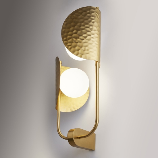 Maytoni tropic applique da parete moderna colore oro 2 luci