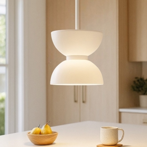 Maytoni kyoto lampada a sospensione bianca per tavolo cucina led 3000k