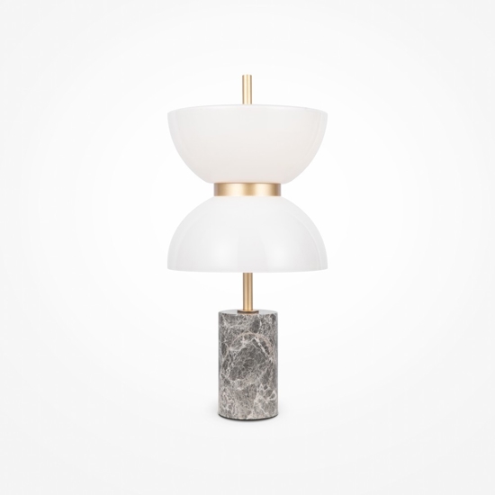 Maytoni kyoto lampada da tavolo moderna effetto marmo led 3000k