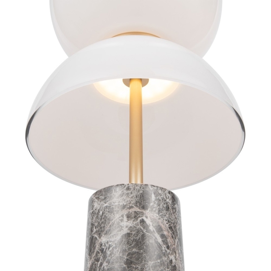 Maytoni kyoto lampada da tavolo moderna effetto marmo led 3000k