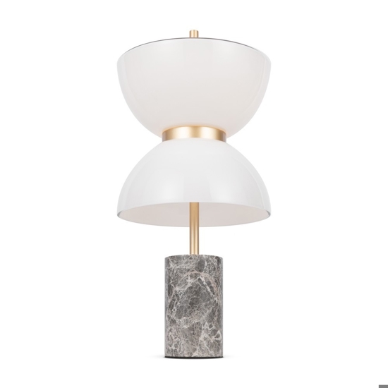 Maytoni kyoto lampada da tavolo moderna effetto marmo led 3000k