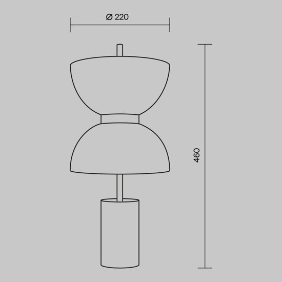 Maytoni kyoto lampada da tavolo moderna effetto marmo led 3000k