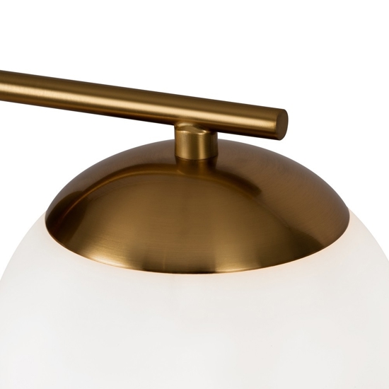 Maytoni marble applique da parete colore oro con sfera in vetro