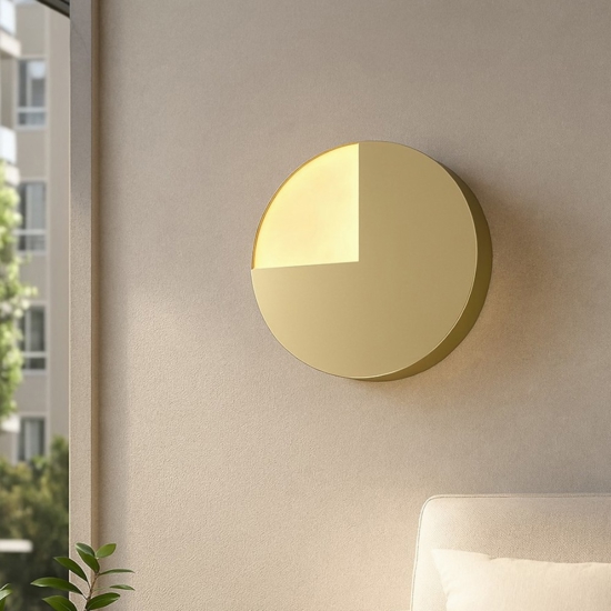 Maytoni jupiter applique da parete rotonda moderna led 3000k