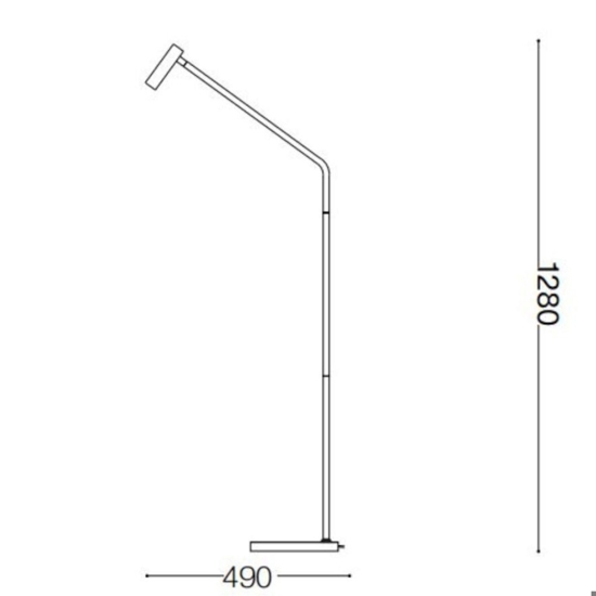 Easy pt lampada da terra ideal lux led 3000k bianca orientabile