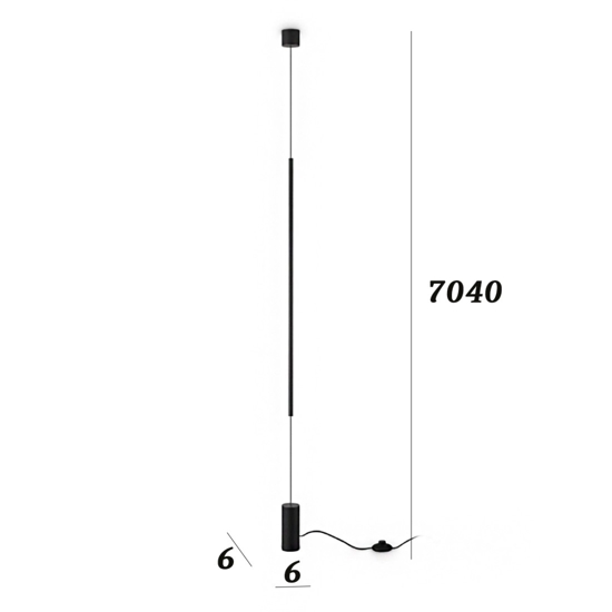 Ideal lux filo pt lampada da terra sospesa dal soffitto led 15w 3000k ottone