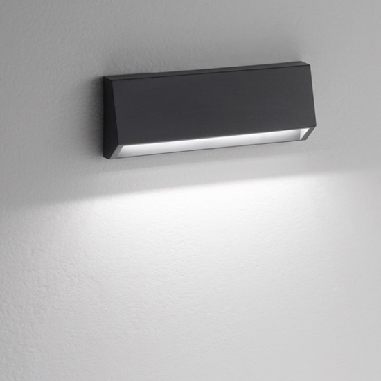 Isiyluce segnapasso per esterno led 4w 4000k cover bianco antracite