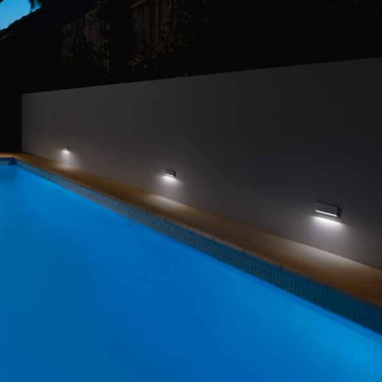 Isiyluce segnapasso per esterno led 4w 4000k cover bianco antracite
