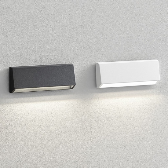 Isyluce segnapasso led per esterno 4w 3000k doppia cover antracite bianco