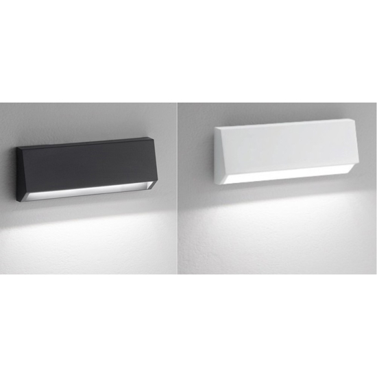 Isyluce segnapasso led per esterno 4w 3000k doppia cover antracite bianco