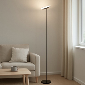 Lampada moderna led 18w 3000k nera febe perenz illuminazione