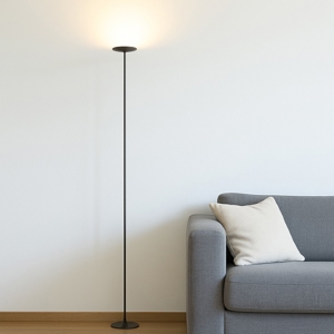 Linea light poe piantana grigio led 25w 3000k design moderno