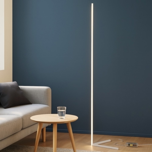 Lampada da terra led 18w 3000k minimale bianco design moderna