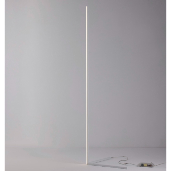 Lampada da terra led 18w 3000k minimale bianco design moderna