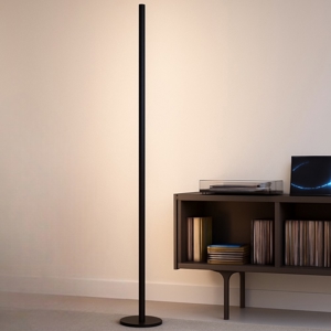 Linea light halfpipe piantana moderna nera led 3000k