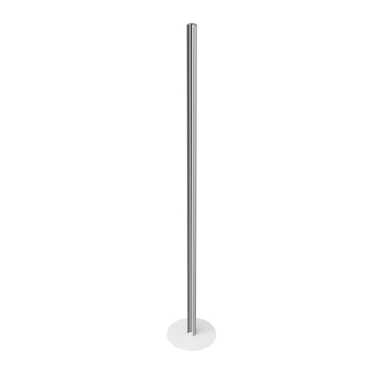 Lampada da terra led 3000k alluminio linea light halfpipe