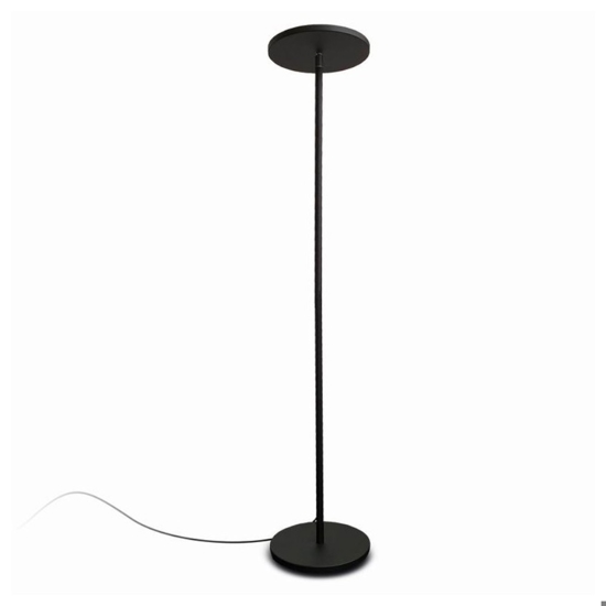 Lampada da terra led 30w 3000k a 5000k dimmerabile nera moderna