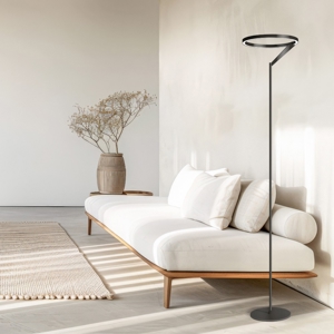 Lampada da terra bronzo moderna led 27w 3000k 4000k vivida meridiana