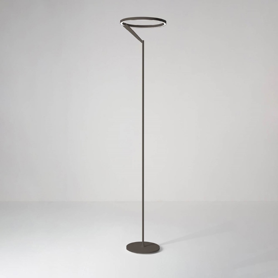 Lampada da terra bronzo moderna led 27w 3000k 4000k vivida meridiana
